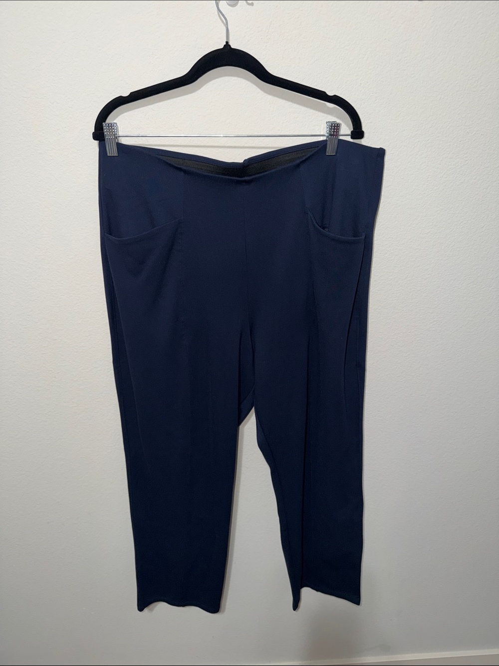 Classic Navy Pull-On Women's Pants